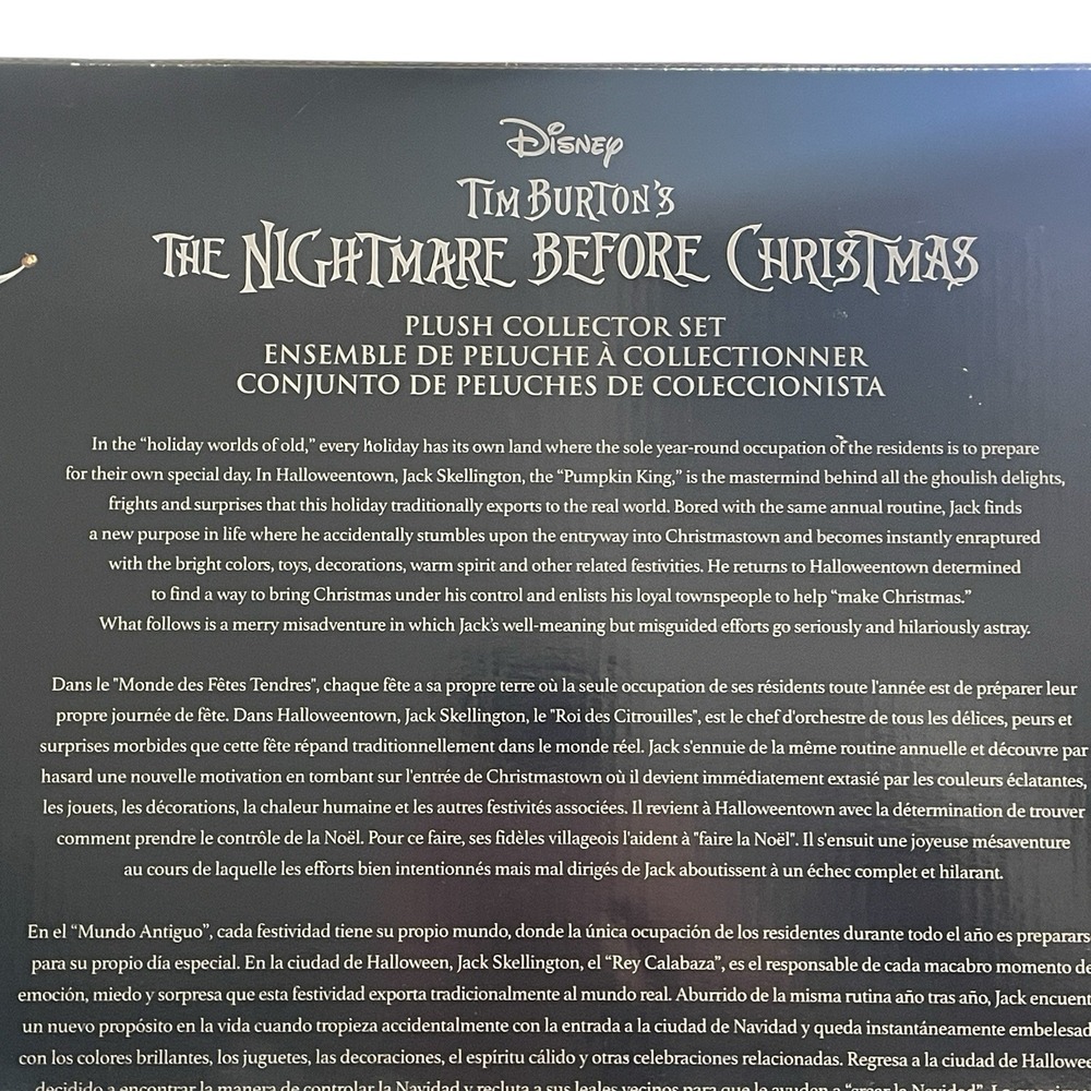 Disney The Nightmare Before Christmas Plush Collector Set 2024 Just Play - Picture 9 of 10